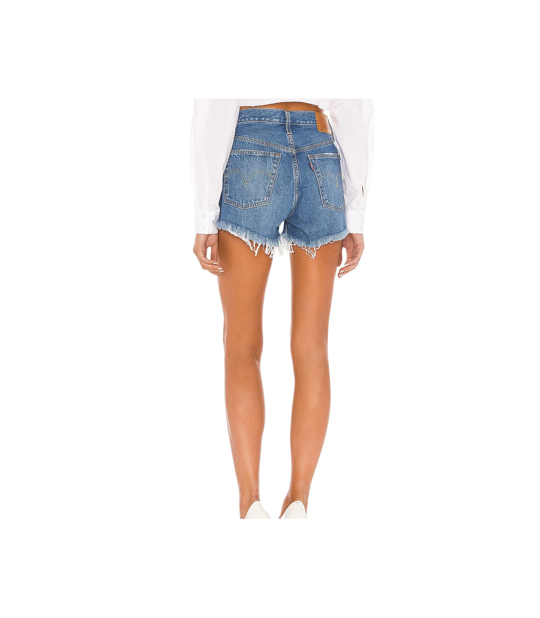501 High Rise Short - Blue - Image 3